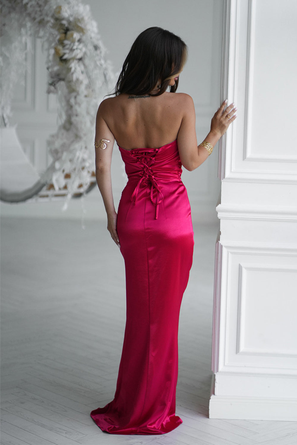 Long dress model 219714 Bicolor