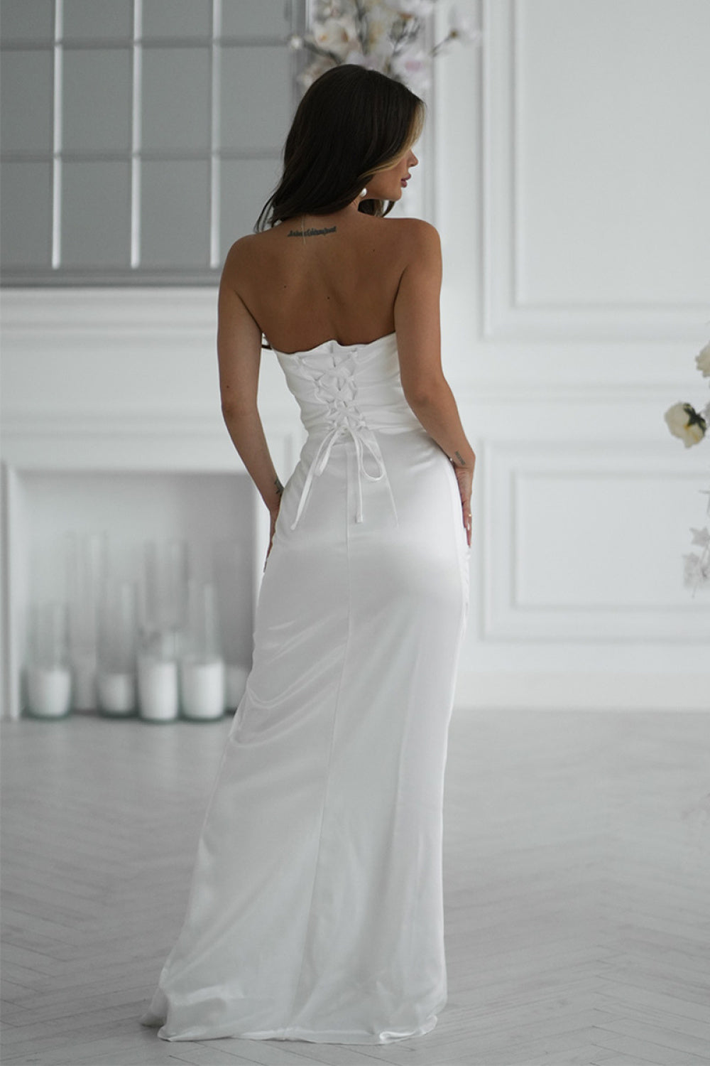 Maxi dress model 219716 Bicolour
