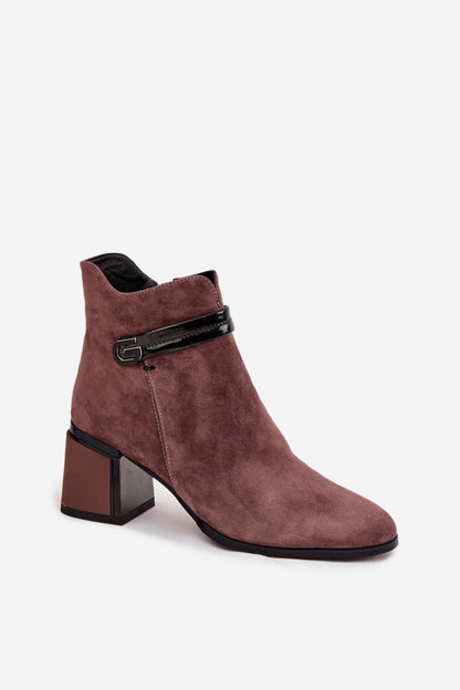 Ankle boots with heel model 220198 Step in style