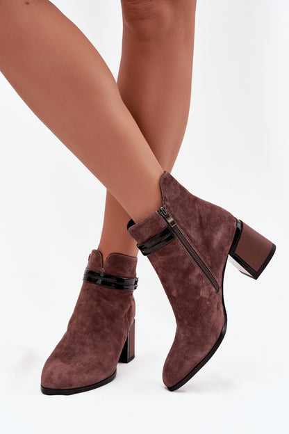 Ankle boots with heel model 220198 Step in style