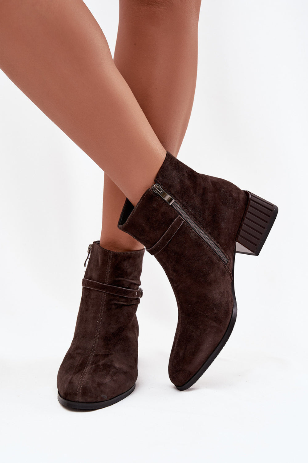 Ankle boots with heels model 220199 Step in style