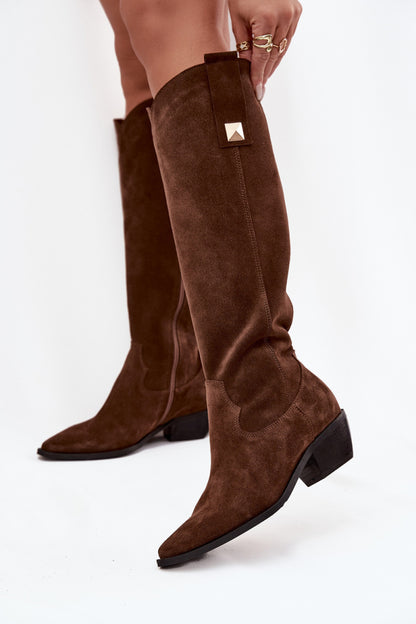 Boots with heels model 220208 Step in style