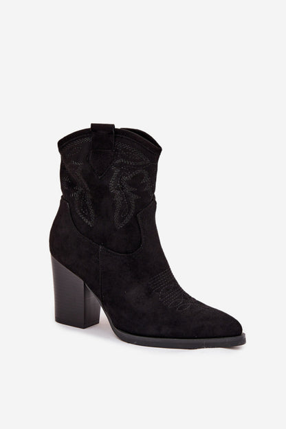 Ankle boots with heel model 220510 Step in style