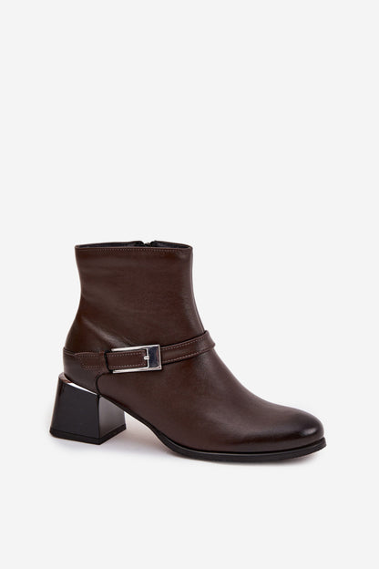 Ankle boots with heel model 220702 Step in style
