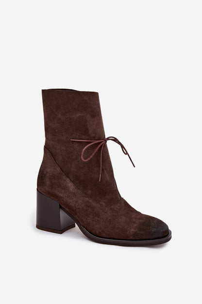 Ankle boots with heels model 220704 Step in style