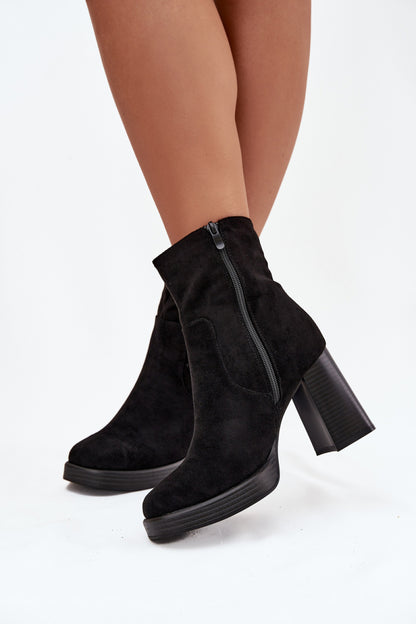 Ankle boots with heel model 220708 Step in style