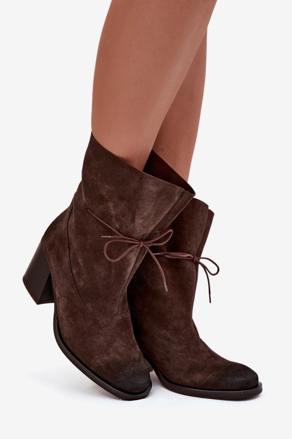 Ankle boots with heels model 220704 Step in style