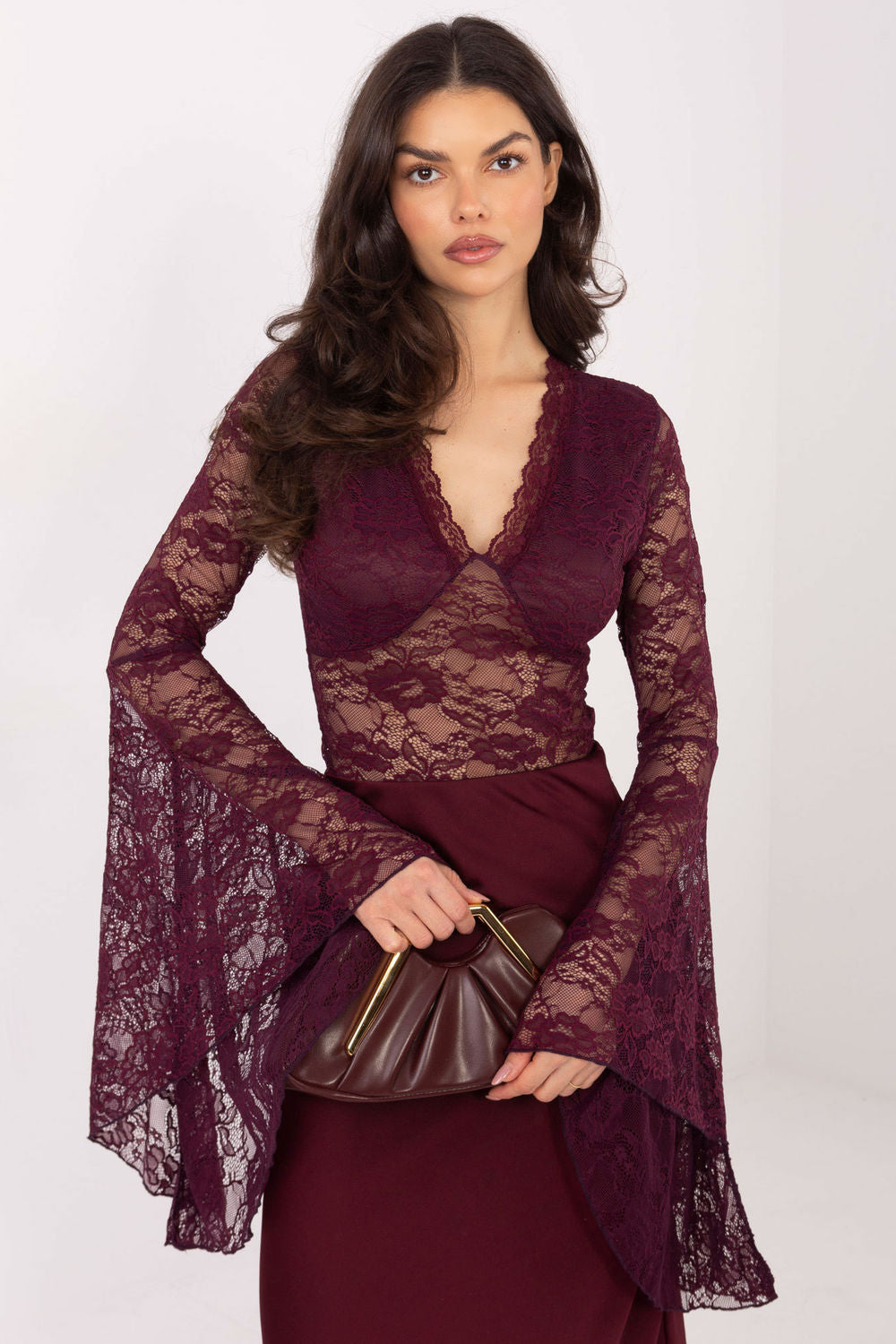 Lace blouse model 222813 Factory Price