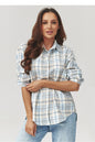 Langarm Hemd model 223229 Makadamia