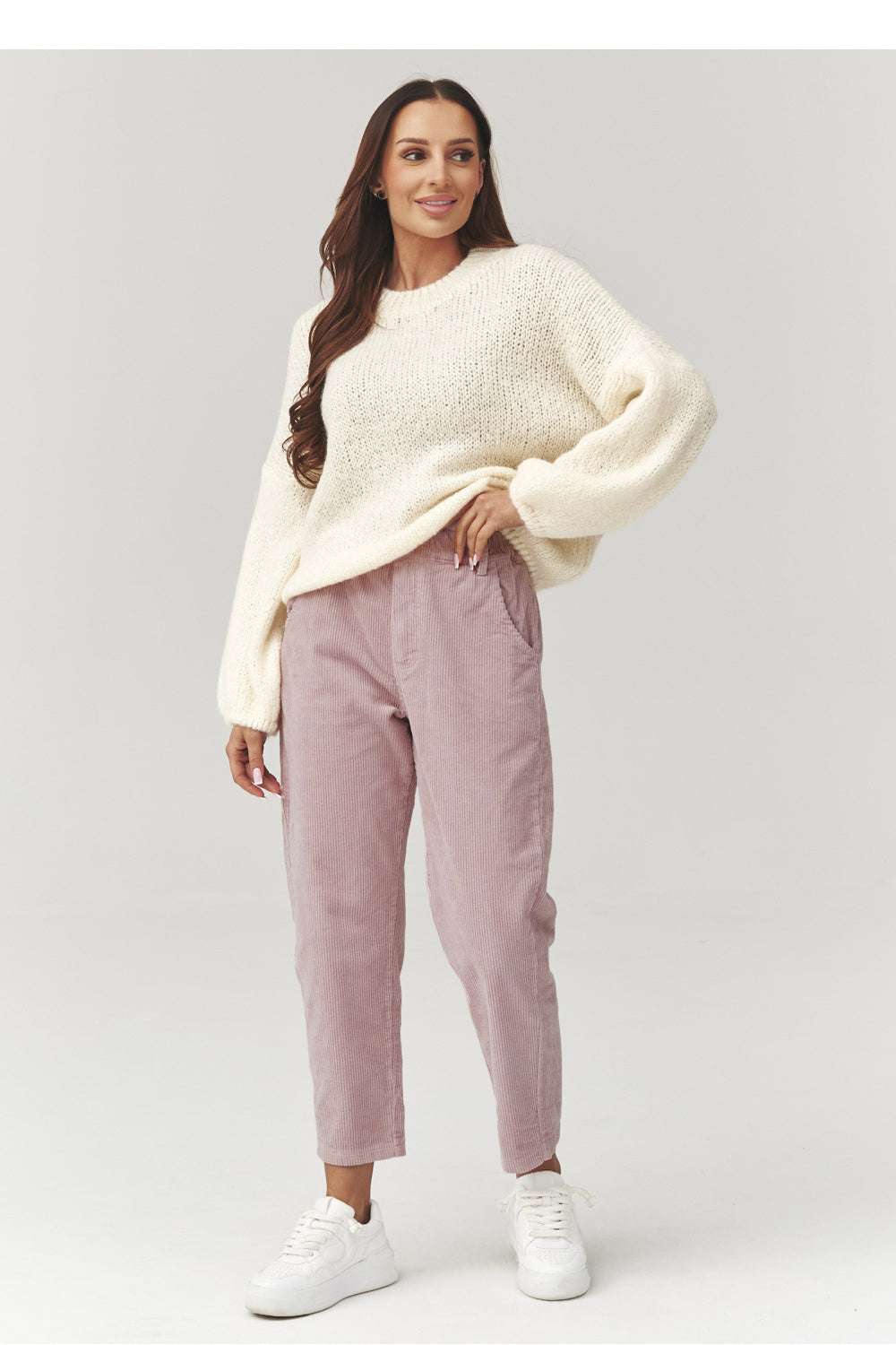 Pullover model 223238 Makadamia