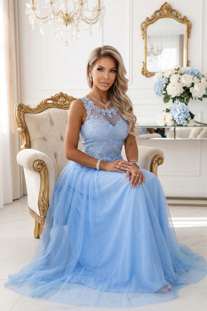 Langes Kleid model 227063 Numoco