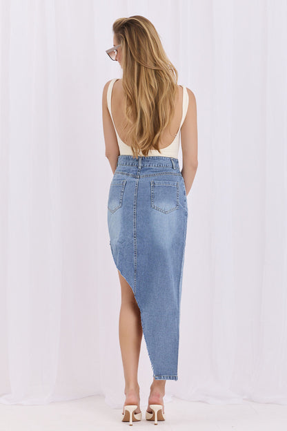 ~Spódnica jeansowa model 228026 Factory Price