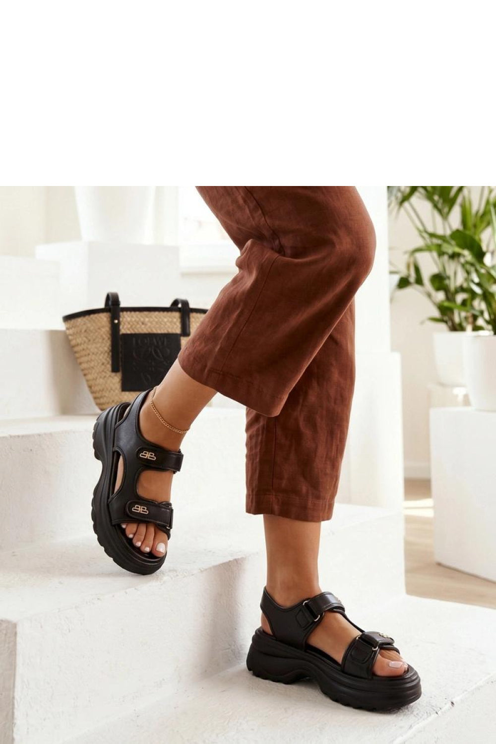 Plateausandalen model 228194 Solea
