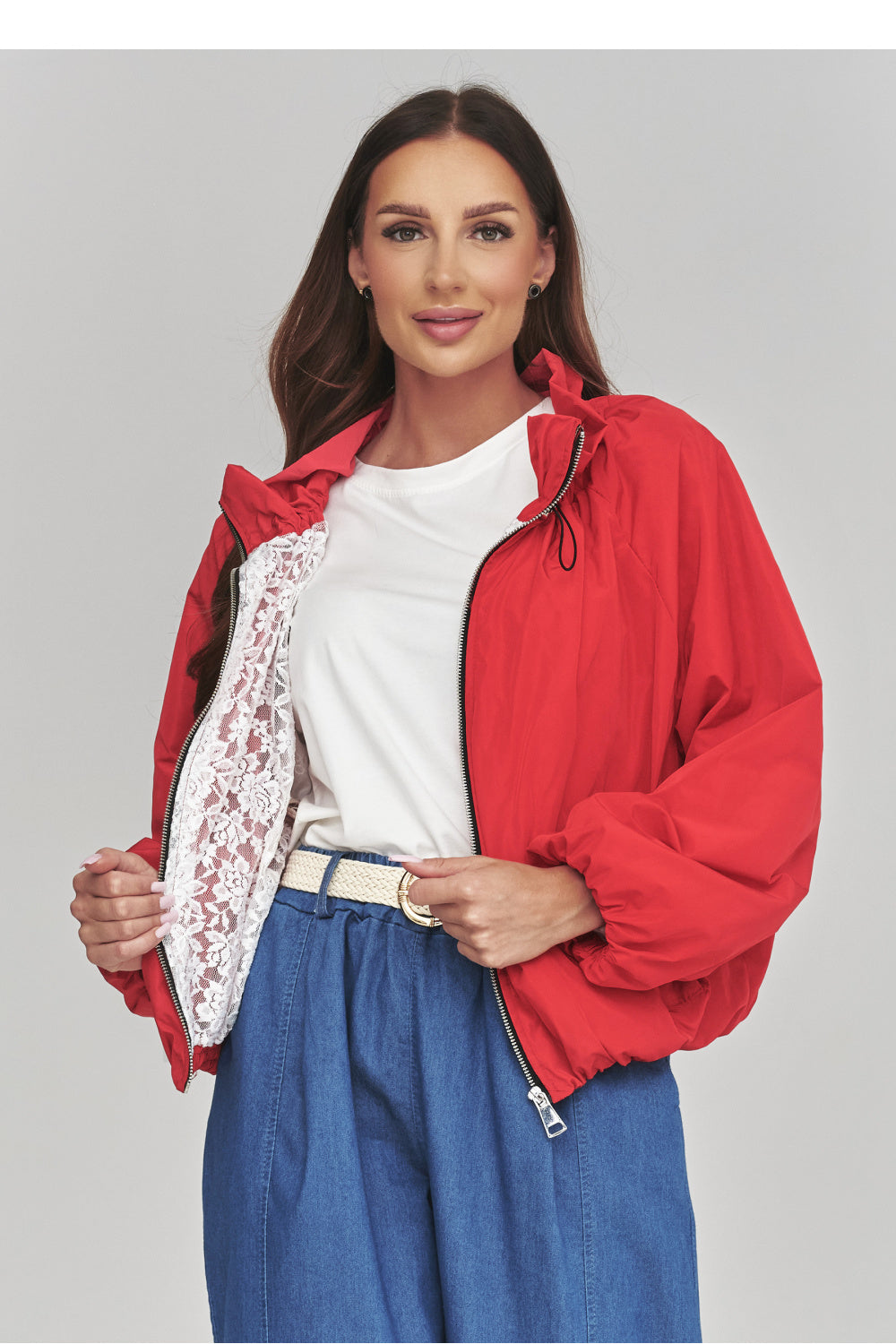 Jacke model 228271 Makadamia