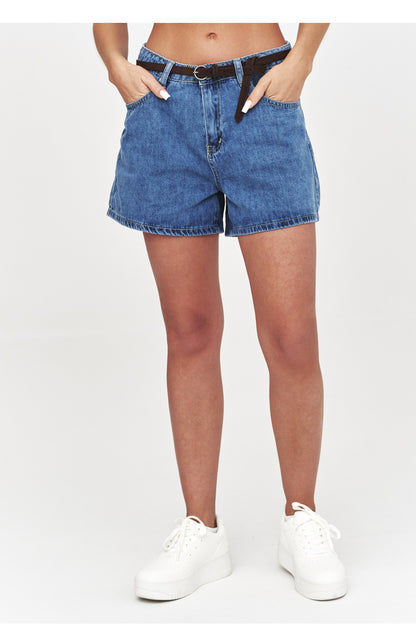 Jeansshorts model 228292 Makadamia