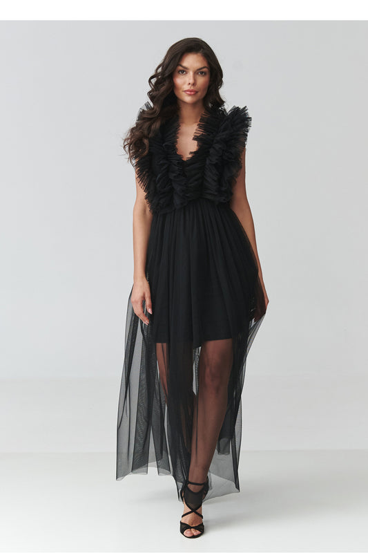 Abendkleid model 228316 Makadamia