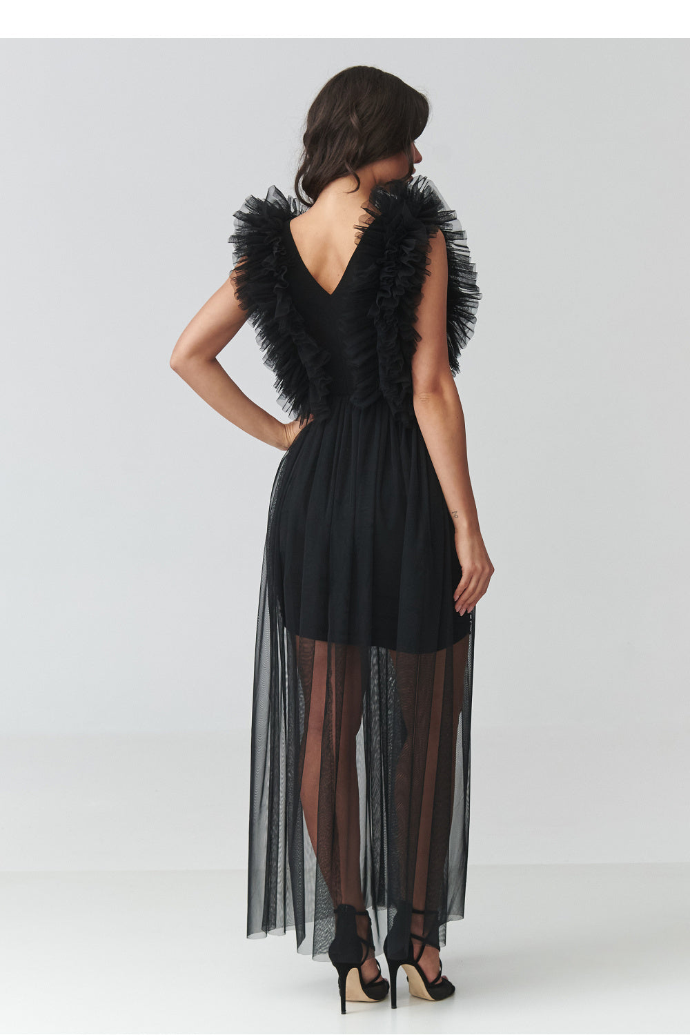 Abendkleid model 228316 Makadamia