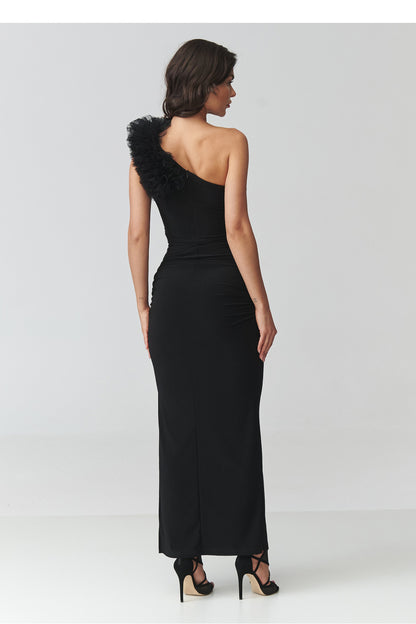 Langes Kleid model 228320 Makadamia