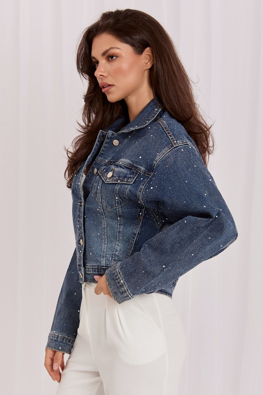 Jeansjacke model 230177 Italy Moda