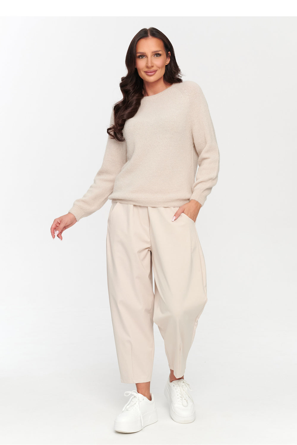 Pullover model 230854 Makadamia
