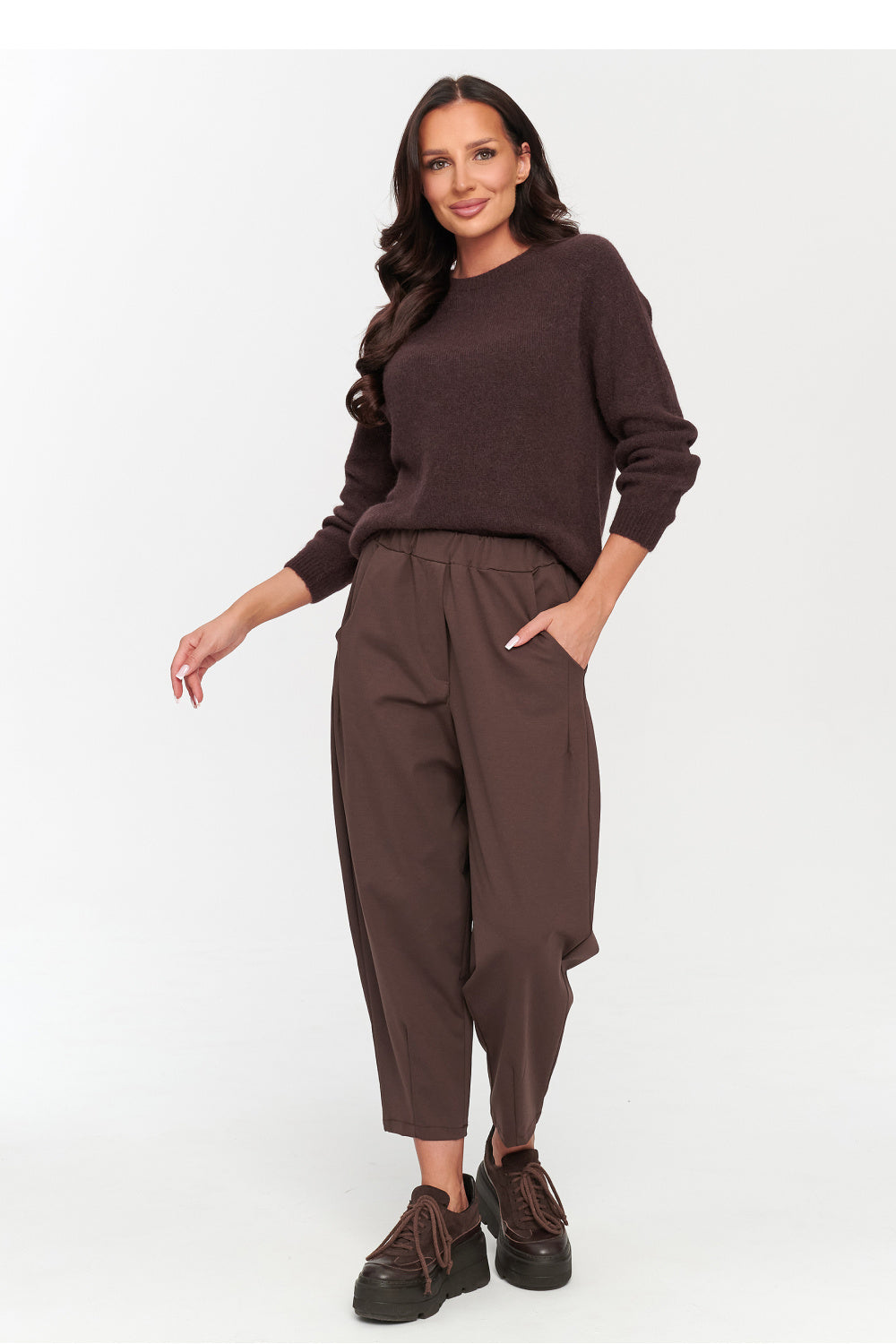 Pullover model 230857 Makadamia