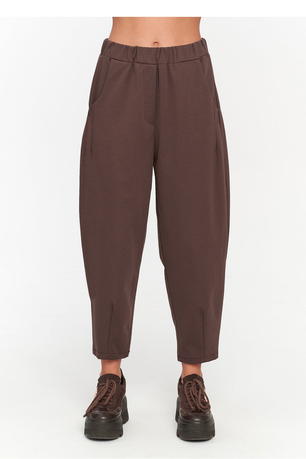 Damen Hose model 230860 Makadamia