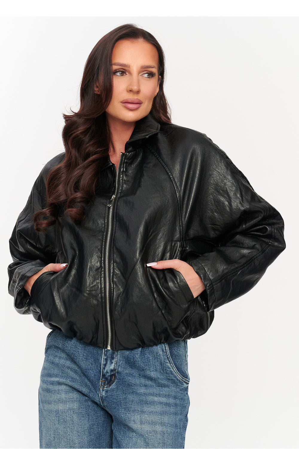 Jacke model 230867 Makadamia