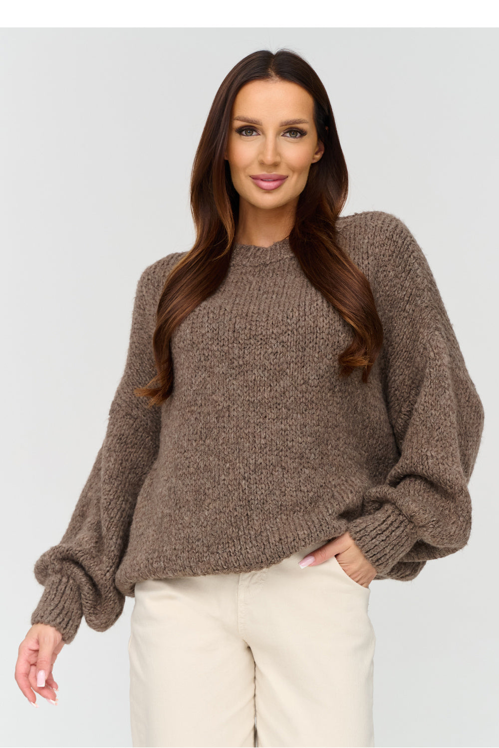 Pullover model 231986 Makadamia