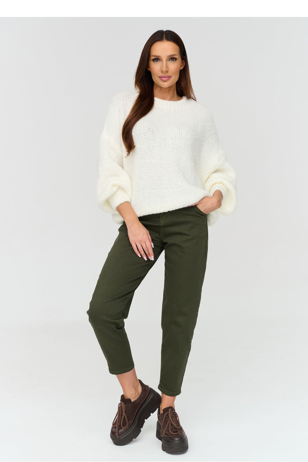 Pullover model 231988 Makadamia