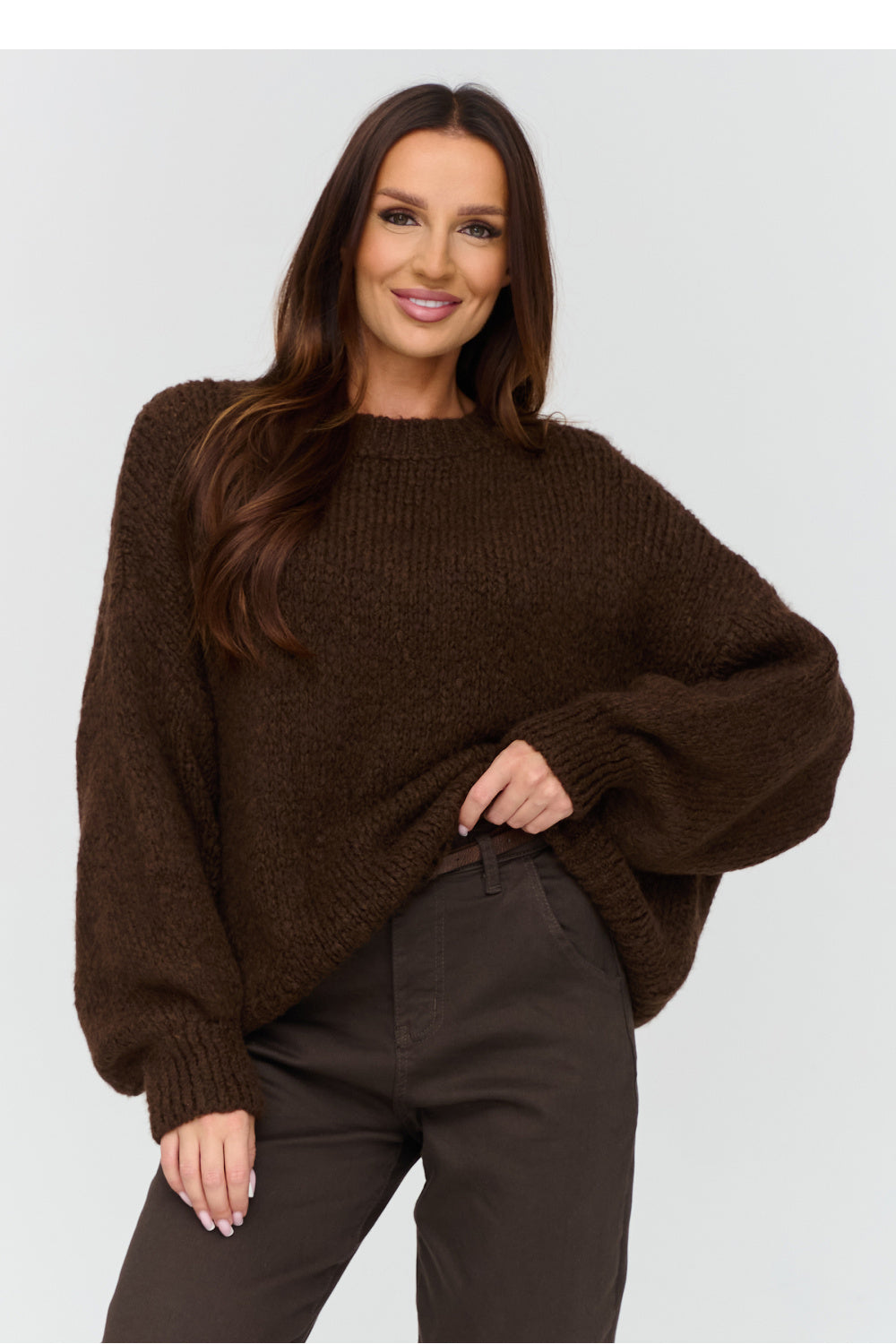 Pullover model 231989 Makadamia