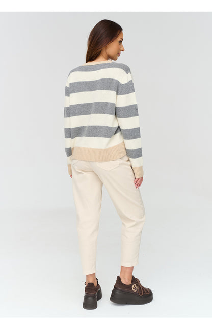 Cardigan model 232003 Makadamia