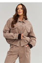 Cordjacke model 232012 Makadamia