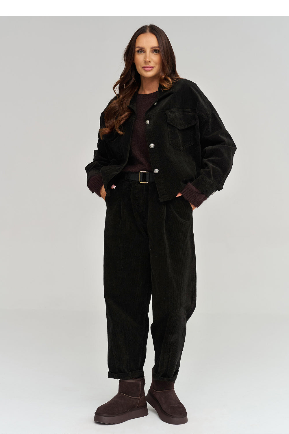 Cordjacke model 232014 Makadamia