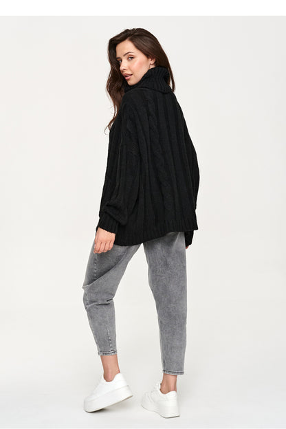 Rollkragenpullover model 232051 Makadamia