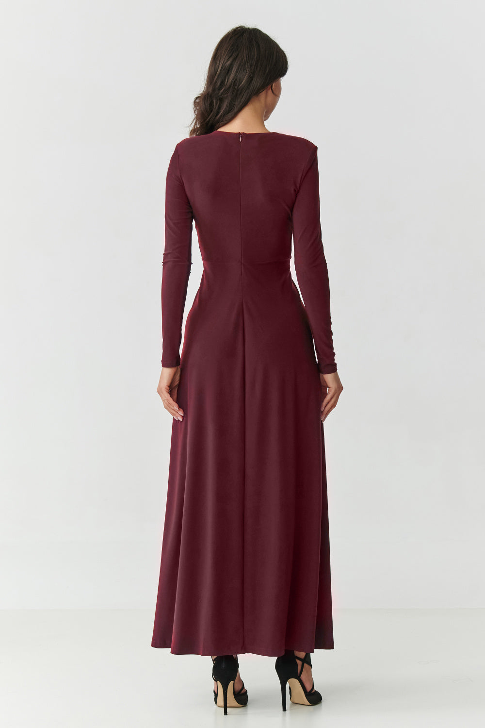 Langes Kleid model 232063 Makadamia