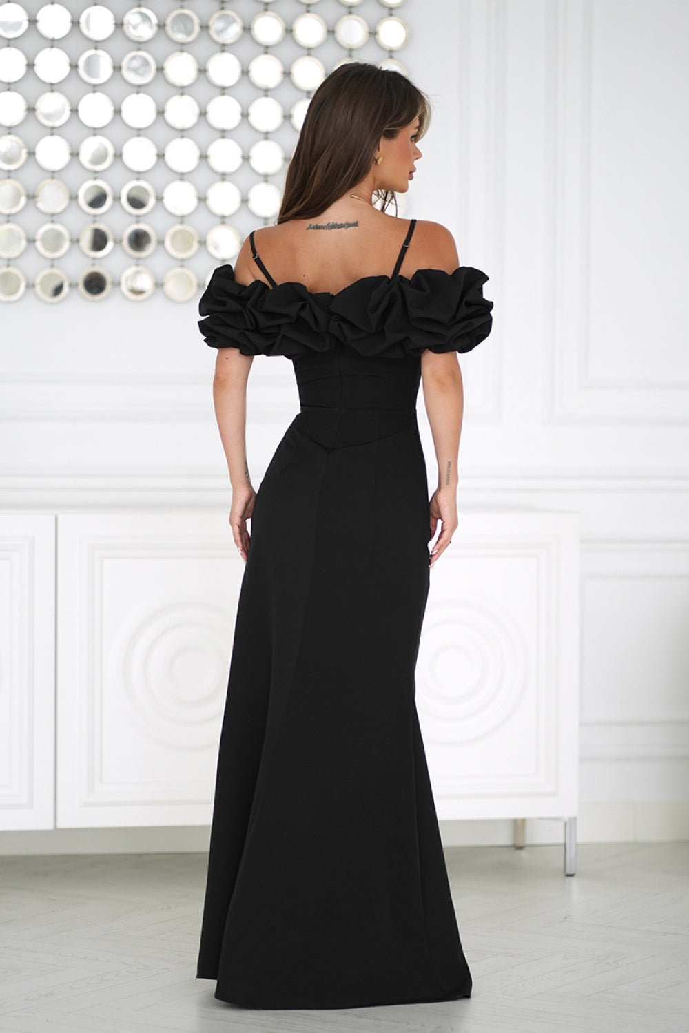 Langes Kleid model 232331 Bicotone