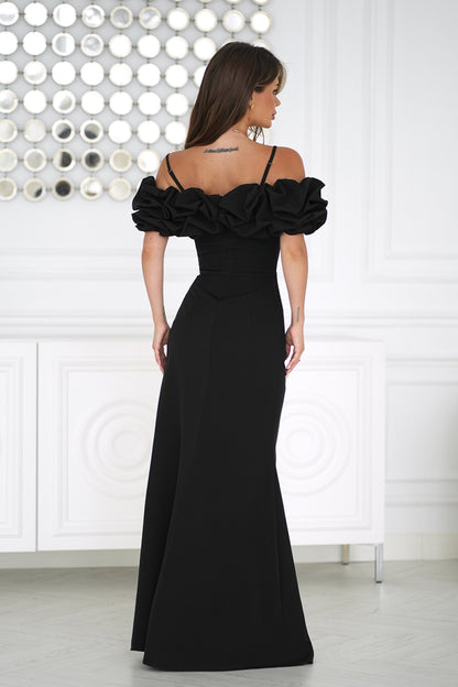 Langes Kleid model 232331 Bicotone