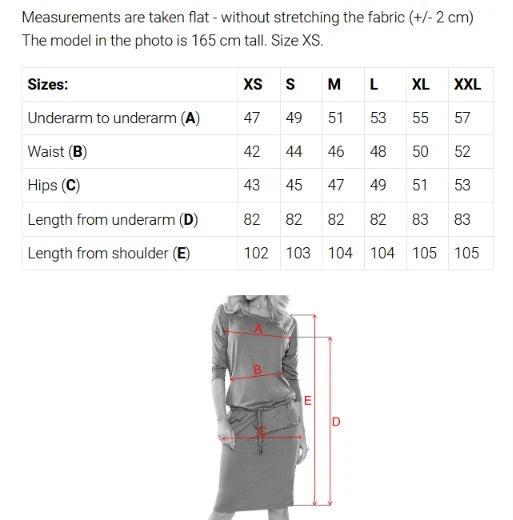 13-174 Sportliches Midikleid mit Taschen und Bindegürtel in der Taille