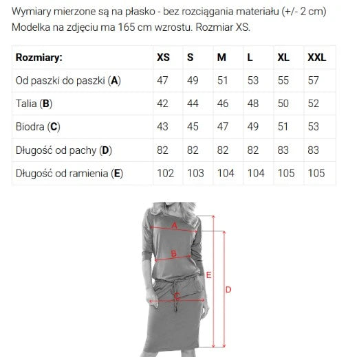 13-173 Sportliches Midikleid mit Taschen und Bindegürtel in der Taille - Mokkabraun