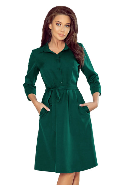 286-1 SANDY Ausgestelltes Hemdkleid