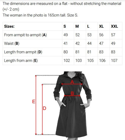 286-1 SANDY Ausgestelltes Hemdkleid