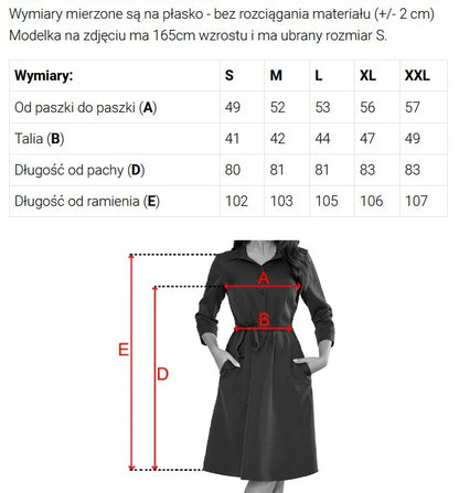 286-5 SANDY Ausgestelltes Hemdkleid - Burgunderrote Farbe