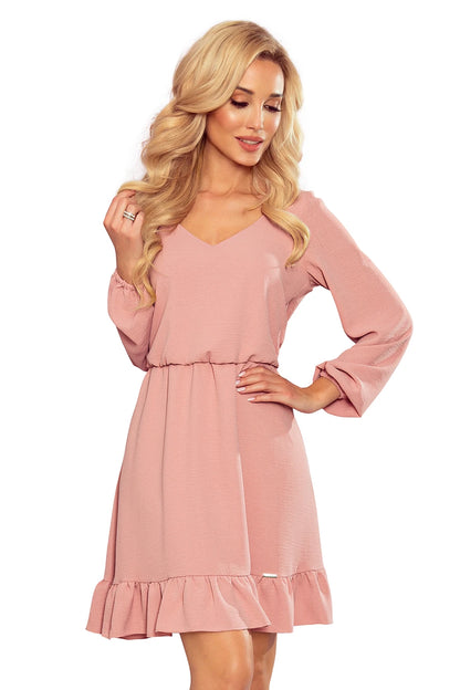 295-5 BAKARI Kleid mit Ausschnitt - schmutziges