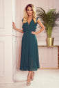 315-1 EMILY Faltenkleid mit Rüschen und Ausschnitt