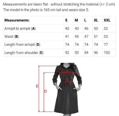 574-4 IVANA Bequemes Trapezkleid mit Ausschnitt und langem Ärmel - marineblau