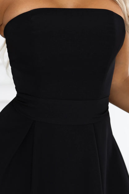 641-5 VIVIENNE Korsett-Midikleid mit ausgestelltem Rock und Gürtel