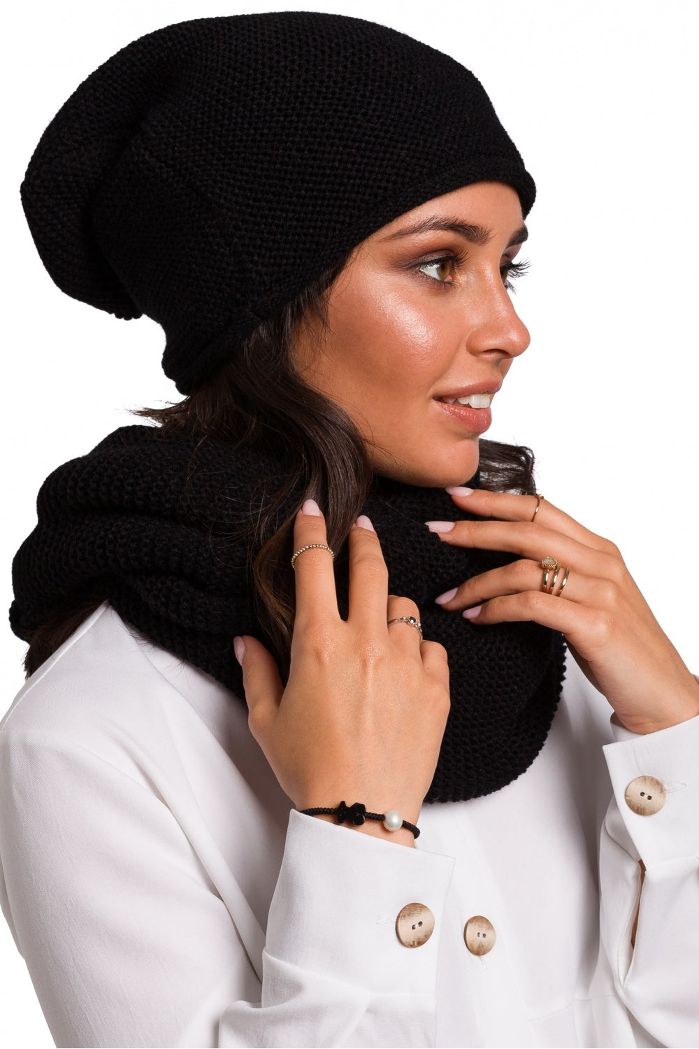Tube scarf model 136410 BE Knit