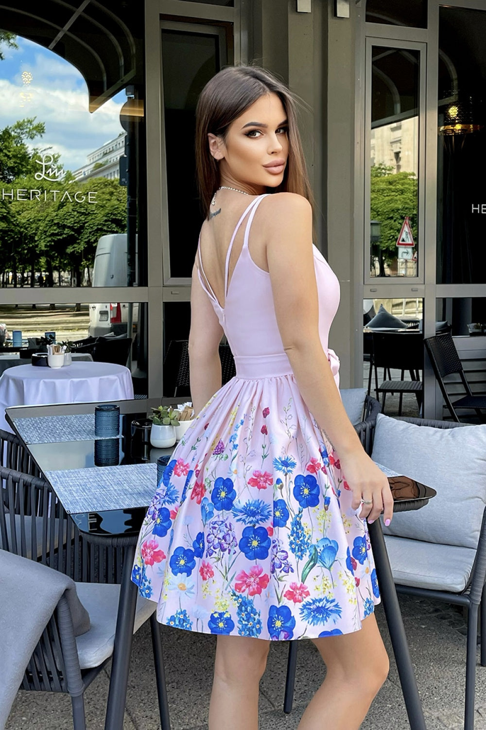 Cocktail dress model 167550 Bicolour