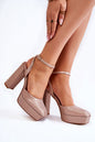 Sandals with heel model 173739 Step in style