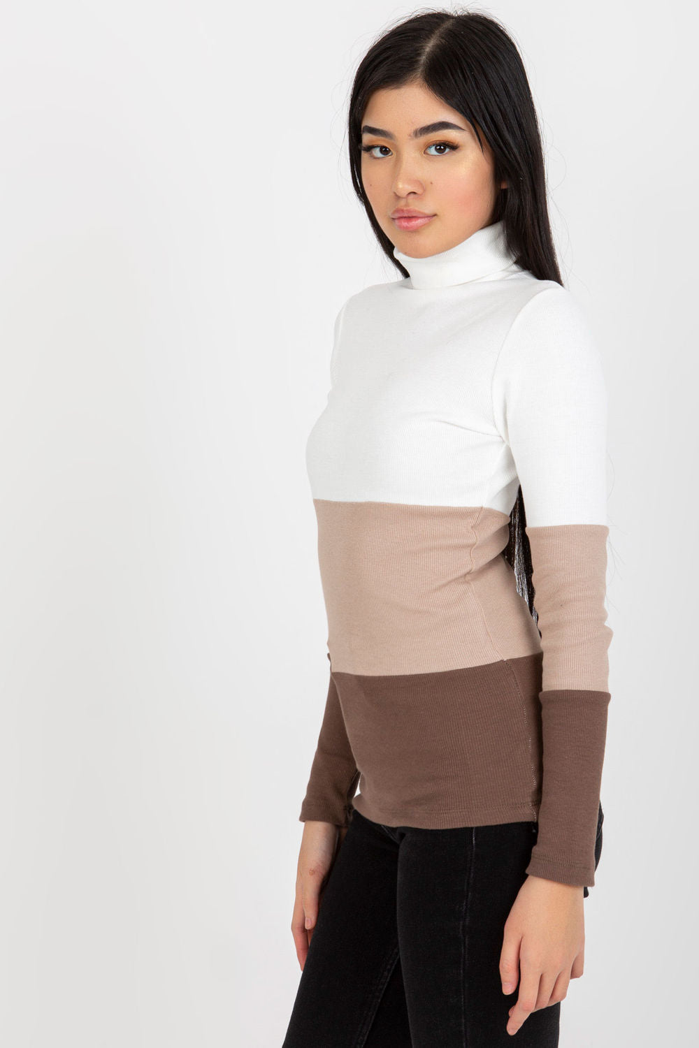Turtle neck sweater model 175120 Rue Paris
